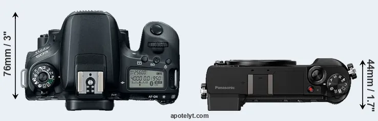 Compare 77D versus GX80 top