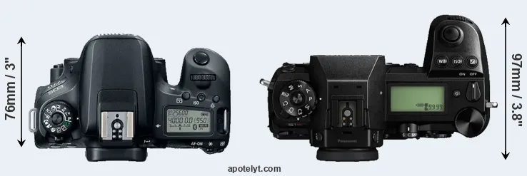 Compare 77D versus S1R top