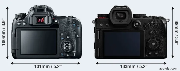 Comparison 77D or S5 rear