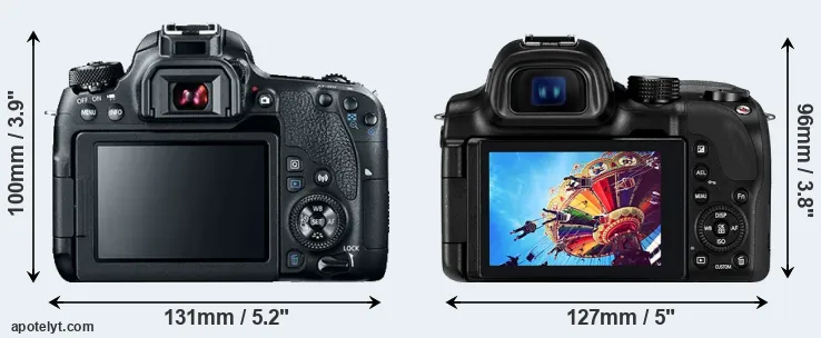 Comparison 77D or NX30 rear