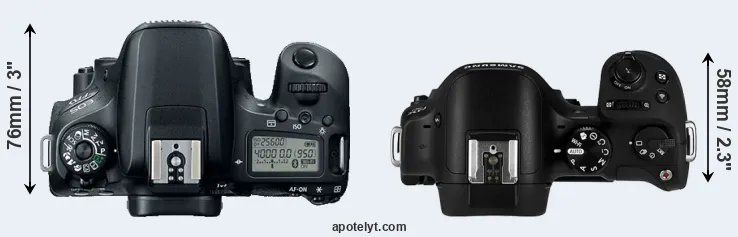Compare 77D versus NX30 top
