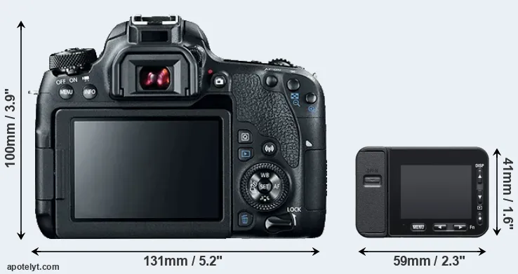 Comparison 77D or RX0 II rear