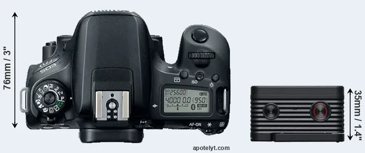 Compare 77D versus RX0 II top