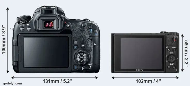Comparison 77D or WX800 rear