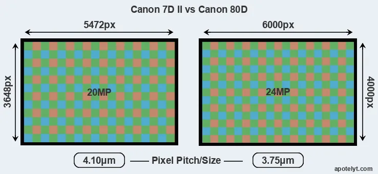7D Mark II versus 80D MP