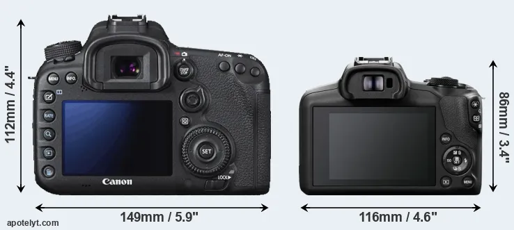 Comparison 7D Mark II or R100 rear