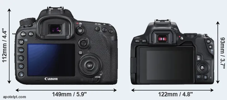 Comparison 7D Mark II or SL3 rear