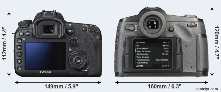 Comparison 7D Mark II or S-E Typ 006 rear