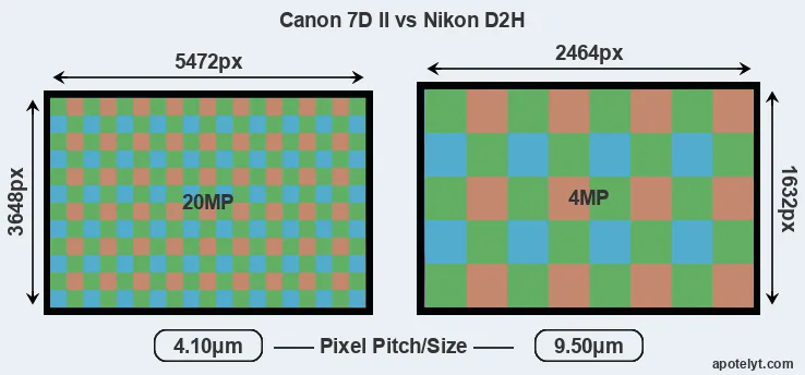 7D Mark II versus D2H MP