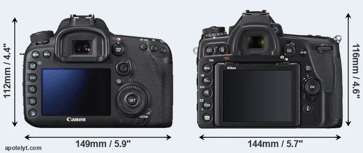 Comparison 7D Mark II or D780 rear