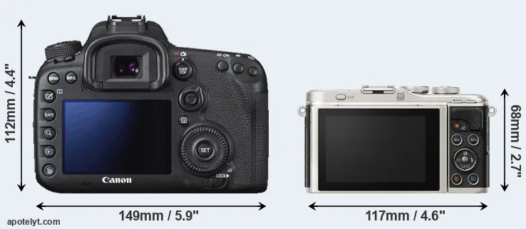 Comparison 7D Mark II or E-PL9 rear