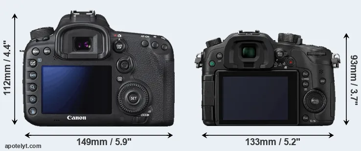 Comparison 7D Mark II or GH4 rear