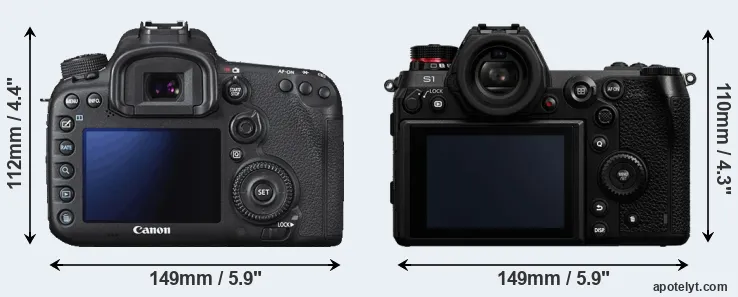 Comparison 7D Mark II or S1 rear