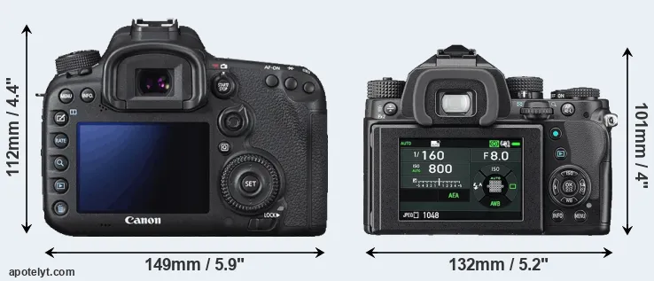 Comparison 7D Mark II or KP rear