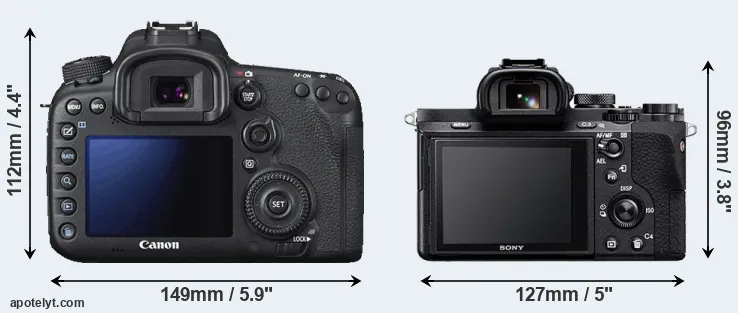Comparison 7D Mark II or A7 II rear