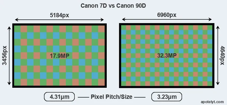 7D versus 90D MP