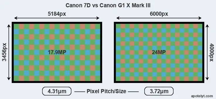 7D versus G1X Mark III MP