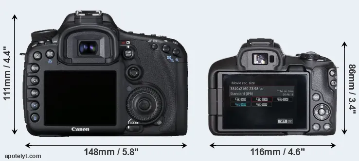 Comparison 7D or R50 rear