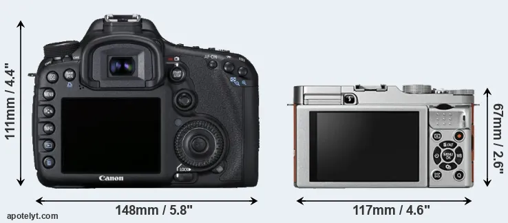 Comparison 7D or X-A2 rear
