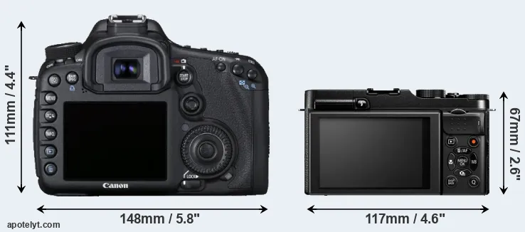 Comparison 7D or X-M1 rear