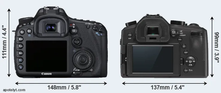 Comparison 7D or V-LUX Typ 114 rear