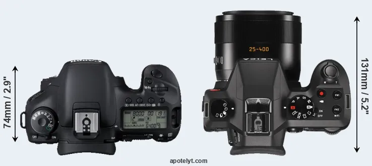 Compare 7D versus V-LUX Typ 114 top