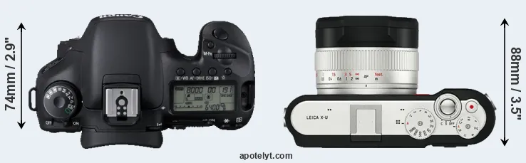 Compare 7D versus X-U Typ 113 top