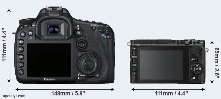 Comparison 7D or V3 rear