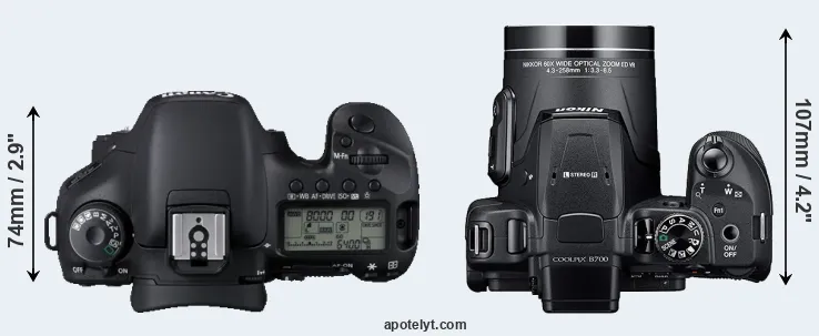 Compare 7D versus B700 top