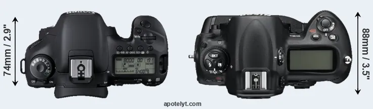 Compare 7D versus D3S top