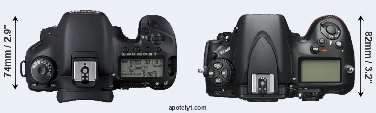 Compare 7D versus D800E top