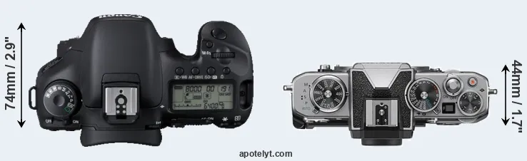 Compare 7D versus Z fc top