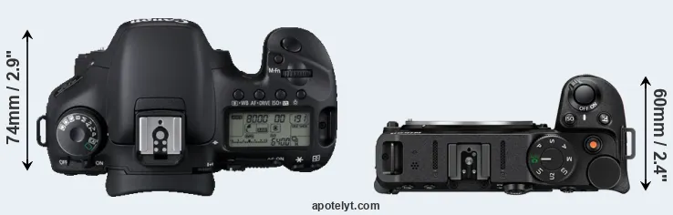 Compare 7D versus Z30 top