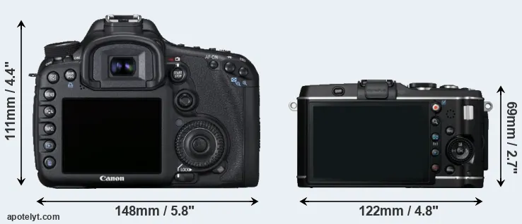 Comparison 7D or E-P3 rear