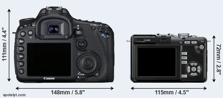 Comparison 7D or E-PL1 rear