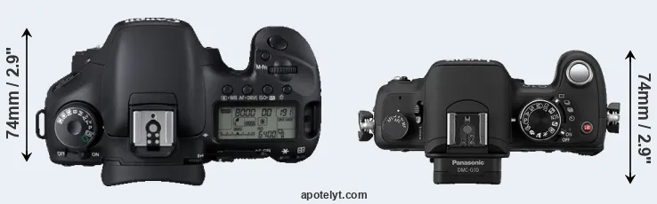 Compare 7D versus G10 top