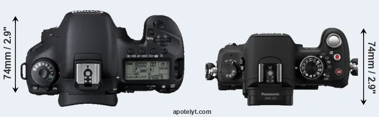 Compare 7D versus G2 top