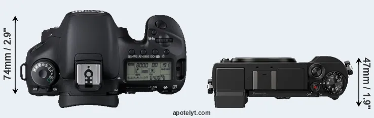 Compare 7D versus GX9 top