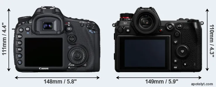 Comparison 7D or S1 rear
