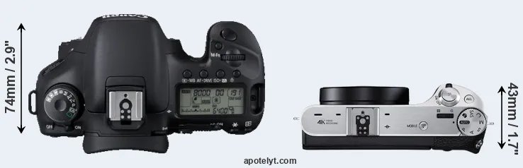 Compare 7D versus NX500 top