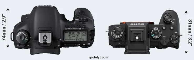 Compare 7D versus A1 top