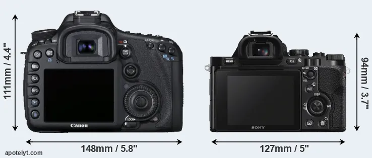 Comparison 7D or A7S rear