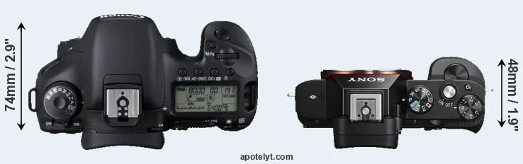 Compare 7D versus A7S top