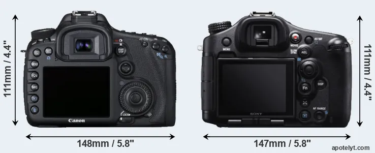 Comparison 7D or A99 rear