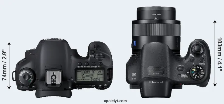 Compare 7D versus HX350 top