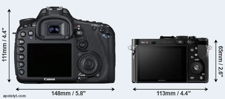 Comparison 7D or RX1R II rear