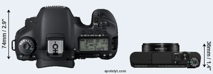 Compare 7D versus WX800 top