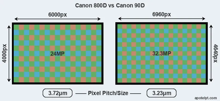 800D versus 90D MP