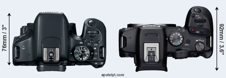 Compare 800D versus R7 top