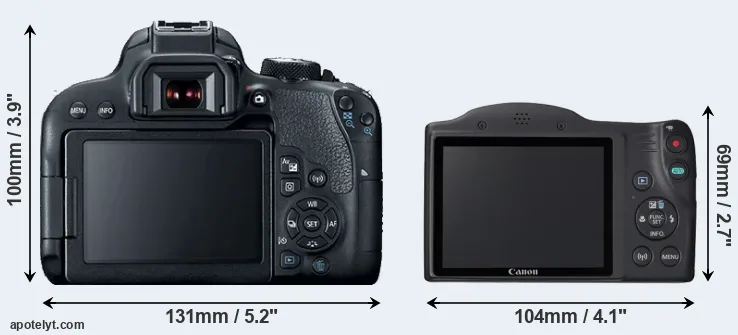 Comparison 800D or SX420 rear